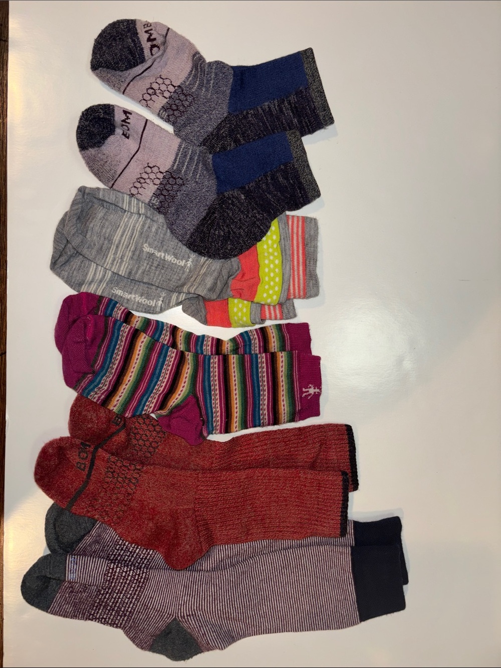 Assorted Wool Socks - Bombas Smartwool Merino Wool-Bundle of 5